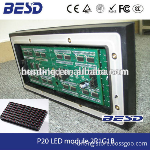 new tecnology big outdoor advertising screen used p20 led diaplay full color made in china BESD LED
